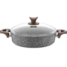 Taç Granit Plus Gri 26 cm Karnıyarık Tencere