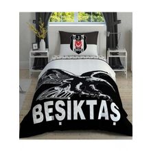 Taç Lisansli Beşiktaş Kapitoneli Tek Kişilik Nevresim Takımı