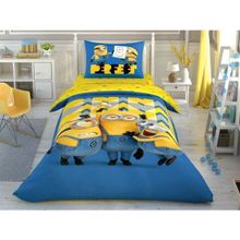 Taç Lisanslı Minions Perfect Tek Kişilik Nevresim Takımı
