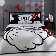 Taç Lisanslı Minnie Mickey Çift Kişilik Nevresim Takımı