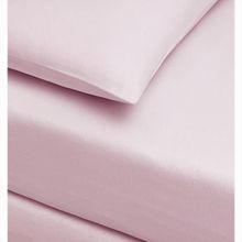 Taç Pamuklu Lastikli 120x200 cm Tek Kişilik Pembe Çarşaf Seti