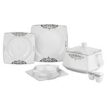 Taç TAC-2261 Real Bone Noris Platin 60 Parça Yemek Takımı