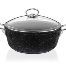 Taç TAC-3480 Gravita Döküm 22 cm Siyah Derin Tencere