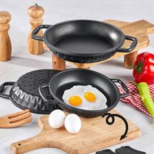 Taç TAC-8029 Bella Döküm 18-20-22 cm 3'lü Siyah Sahan Seti