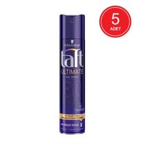Taft Ultimate Kristal Parlaklığı Veren En Güçlü 5x250 ml Saç Şekillendirici Sprey