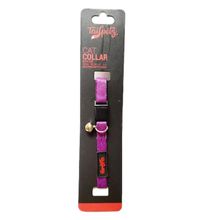 Tailpetz Cat Color Easy Safety Lock Purple Ayarlanır Kedi Boyun Tasması