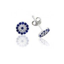 Takıhan 925 Ayar Zirkon Taşlı Nazarlı Küpe