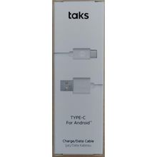 Taks 5DK12B Beyaz Type-C Şarj Kablosu