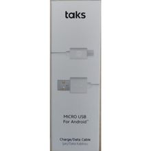 Taks 5DK33B Beyaz Micro USB Kablosu