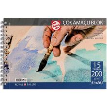 Talens 35x50 cm 15 Yaprak 200 gr Spiralli Resim Blok