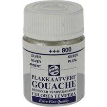 Talens 800 Silver 16 ml Cam Şişe Guaj Boya