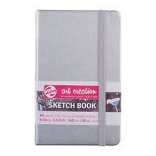 Talens Art Creation Shiny Silver 80 Yaprak 140 gr 9x14 cm Sketch Book Eskiz Defteri