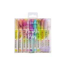 Talens Ecoline Brush Pen 10 Renk Pastel Fırça Uçlu Çizim Kalemi Seti