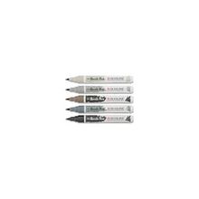 Talens Ecoline Brush Pen 5 Renk Grey Fırça Uçlu Çizim Kalemi Seti