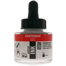 Talens N:105 Amsterdam 30ml Titanium White Akrilik Mürekkebi