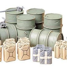 Tamiya 1/35 German Fuel Drum Plastik Varil Maket Kiti