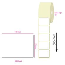Tanex 100x70 mm 40 mm Çap 500'lü Eco Termal Etiket
