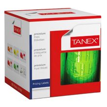 Tanex 12x21 mm Motex Çizgili Sarı Fiyat Etiketi