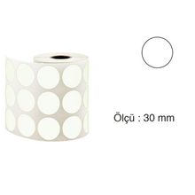 Tanex 30 mm 2000 Adet Gri Nokta Etiket
