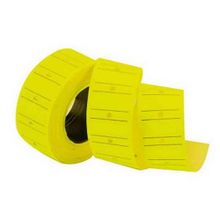 Tanex Çizgili 12X21 mm Fosforlu Sarı 6 Rulo 800 Adet Fiyat Etiketi