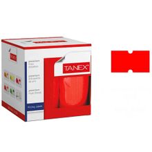 Tanex Çizgili 24'lü Floresan Kırmızı Fiyat Etiketi