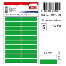Tanex OFC-109 Flo Yeşil 100 Adet Ofis Etiketi