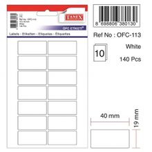 Tanex OFC-113 Beyaz 140 Adet Ofis Etiketi