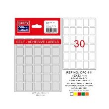 Tanex OFC1111010 Beyaz 19x23 mm Ofis Etiketi