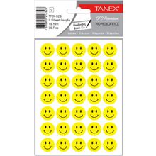 Tanex TNX-323 Sarı 19 mm 70'li Gülen Yüz Etiketi