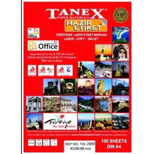 Tanex TW-2059 42x59.69 mm 100 Adet Laser Etiket