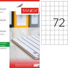 Tanex TW-2072 26.25x33 mm 100'lü Sökülebilir Etiket