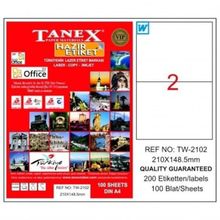 Tanex TW-2102 21x48.50 mm Laser Etiket