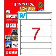 Tanex TW-2107 192.5x39mm Klasör Ayırıcı Etiket