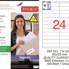 Tanex TW-2224 105x23 mm Sevkiyat ve Lojistik Etiketi