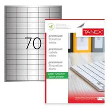 Tanex TW-2270 40x20 mm Silver 25 Adet Laser Etiket
