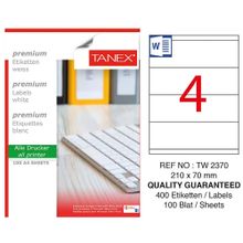 Tanex TW-2370 210x70 mm Lazer Etiket