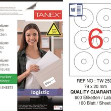 Tanex TW-2506 79x20 mm Sevkiyat ve Lojistik Etiket