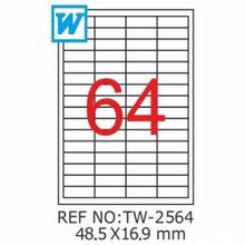 Tanex TW-2564 48.5x16.9 mm 6400 Adet Yazıcı Etiketi