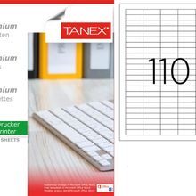 Tanex TW-4110 40x12 mm 100'lü Sökülebilir Etiket