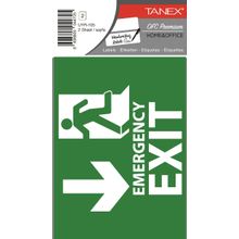 Tanex UYR-105 2'li Acil Çıkış Etiketi