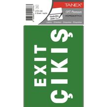 Tanex UYR-109 2'li Acil Çıkış Etiketi