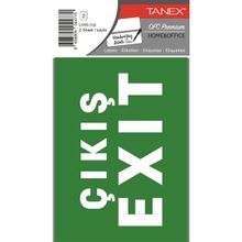 Tanex UYR-110 2'li Acil Çıkış Etiketi