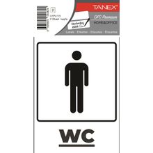 Tanex UYR-115 Bay Wc 2'li Uyarı Etiketi