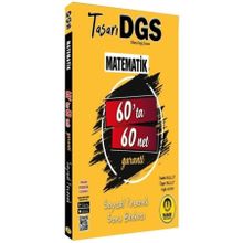 Tasarı Yayınları 2022 Dgs Matematik Çözümlü Soru Bankası