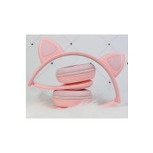 Tastech P47m Bluetooth Kedi Kulaklık Katlanabilir Sd Kart Girişli Mikrofonlu Kablosuz Led Işıklı Kulaklık