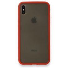 Tazador iPhone XS Max Montreal Kırmızı Silikon Kapak Kılıf