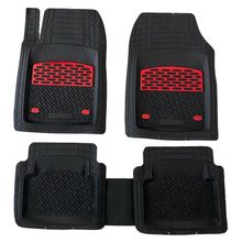 TeamCar Safir Citroen C3 Havuzlu Krom Kırmızı Paspas