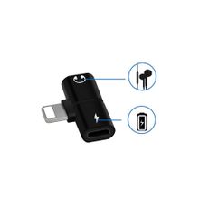 Techmaster Siyah iPhone 7 8 Plus X Xr Xs 11 12 Pro Max Kulaklık Şarj Giriş Adaptör