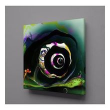 Technopa 3 Boyutlu Çiçek 90x90 cm Kanvas Tablo