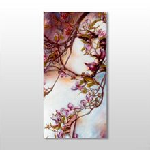 Technopa Ağaç ve Kadın 50x75 cm Kanvas Tablo